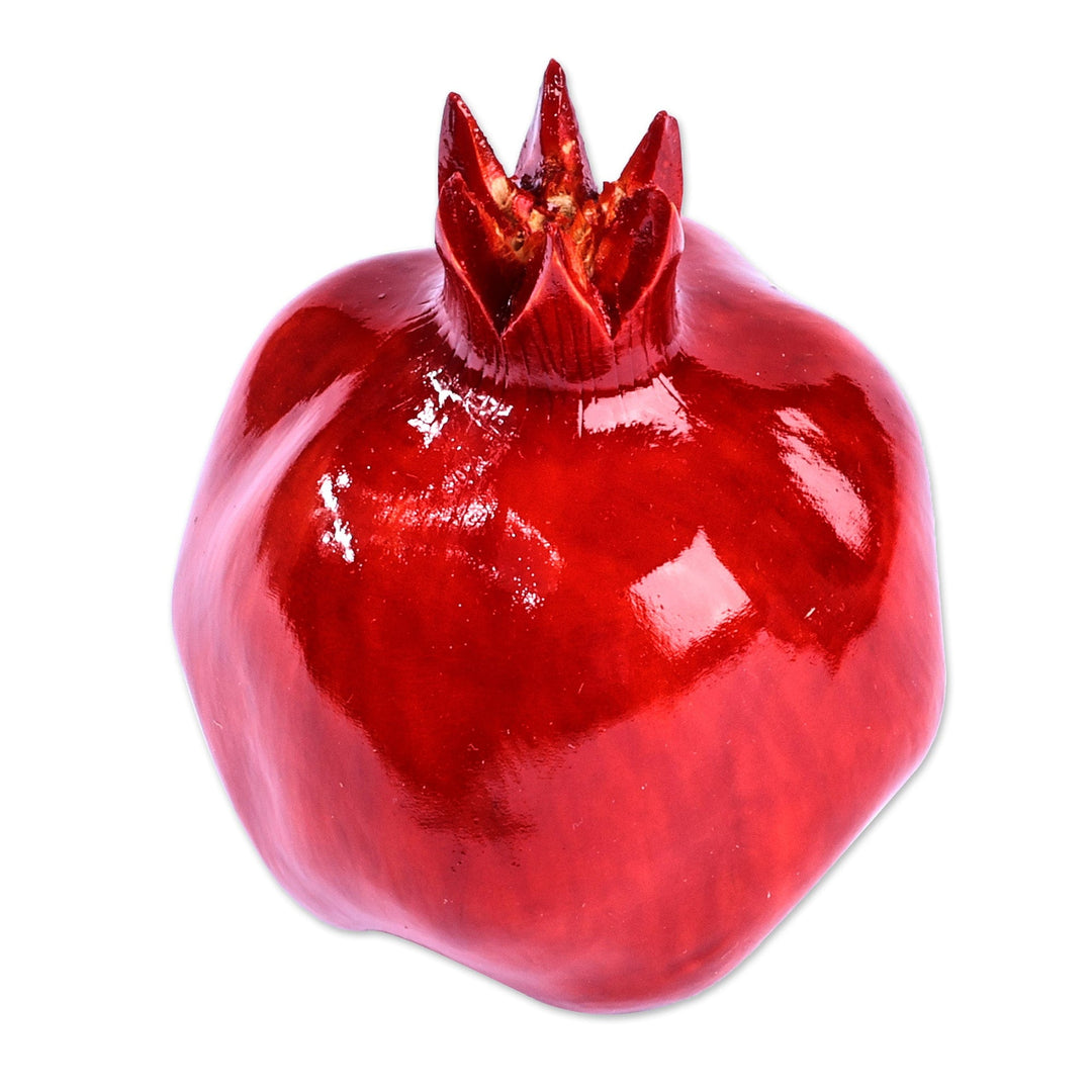 Hand-Carved Pomegranate Linden Tree Wood Figurine (Small) - Passion Icon
