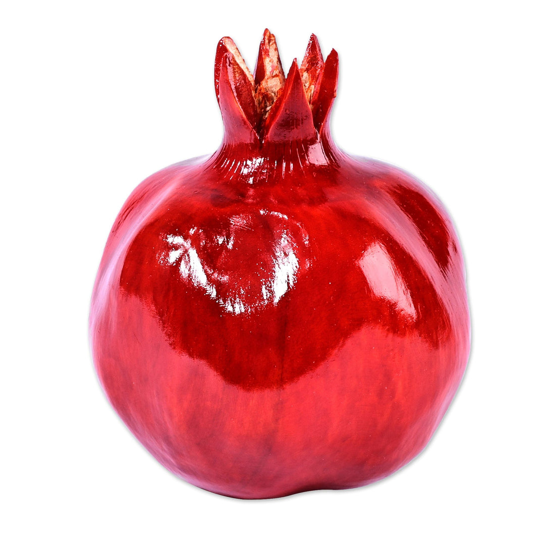 Hand-Carved Pomegranate Linden Tree Wood Figurine (Medium) - Passion Icon