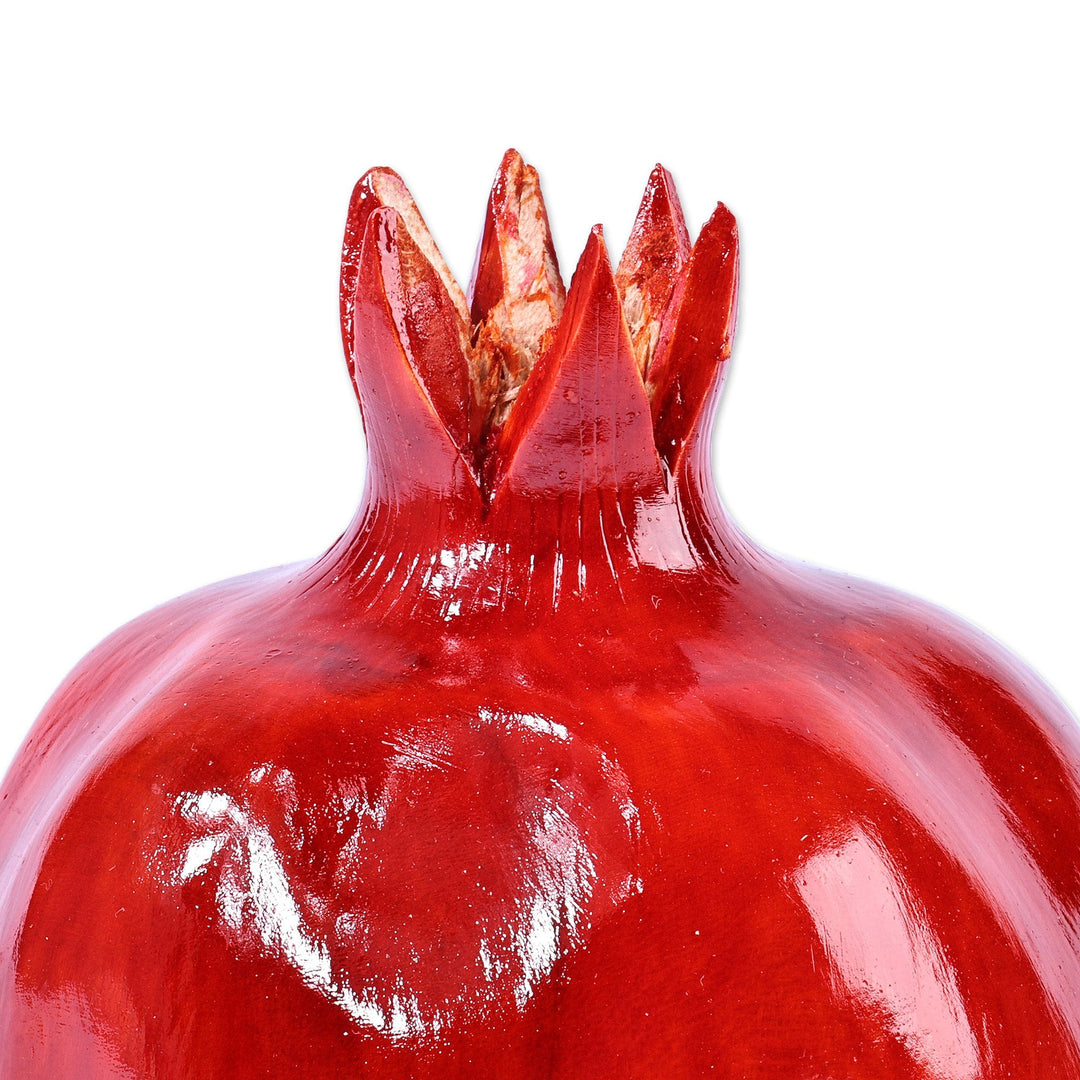 Hand-Carved Pomegranate Linden Tree Wood Figurine (Medium) - Passion Icon