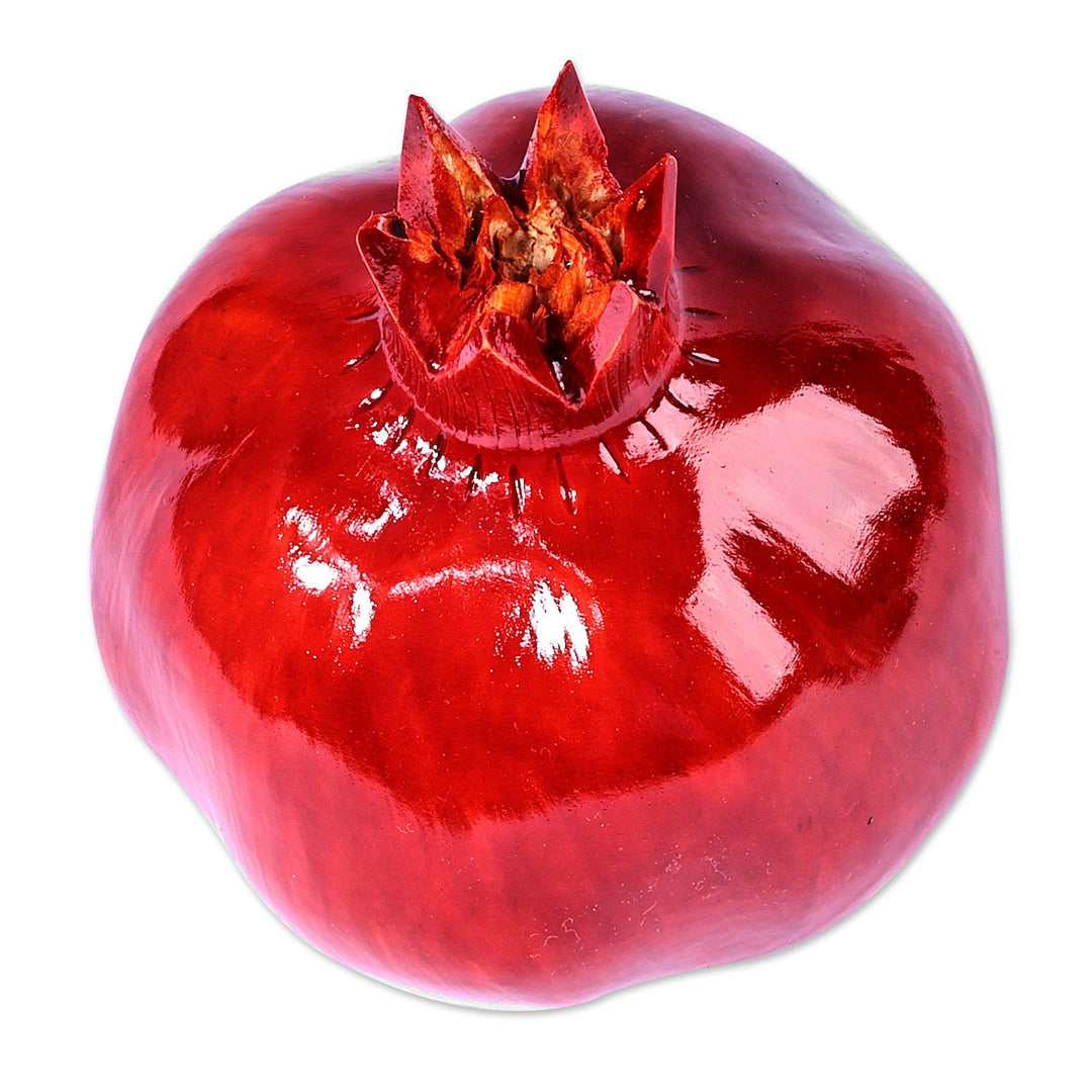 Hand-Carved Pomegranate Linden Tree Wood Figurine (Large) - Passion Icon