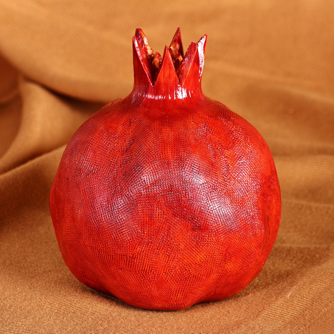 Hand-Painted Red Linden Tree Wood Figurine (Large) - Passion Message