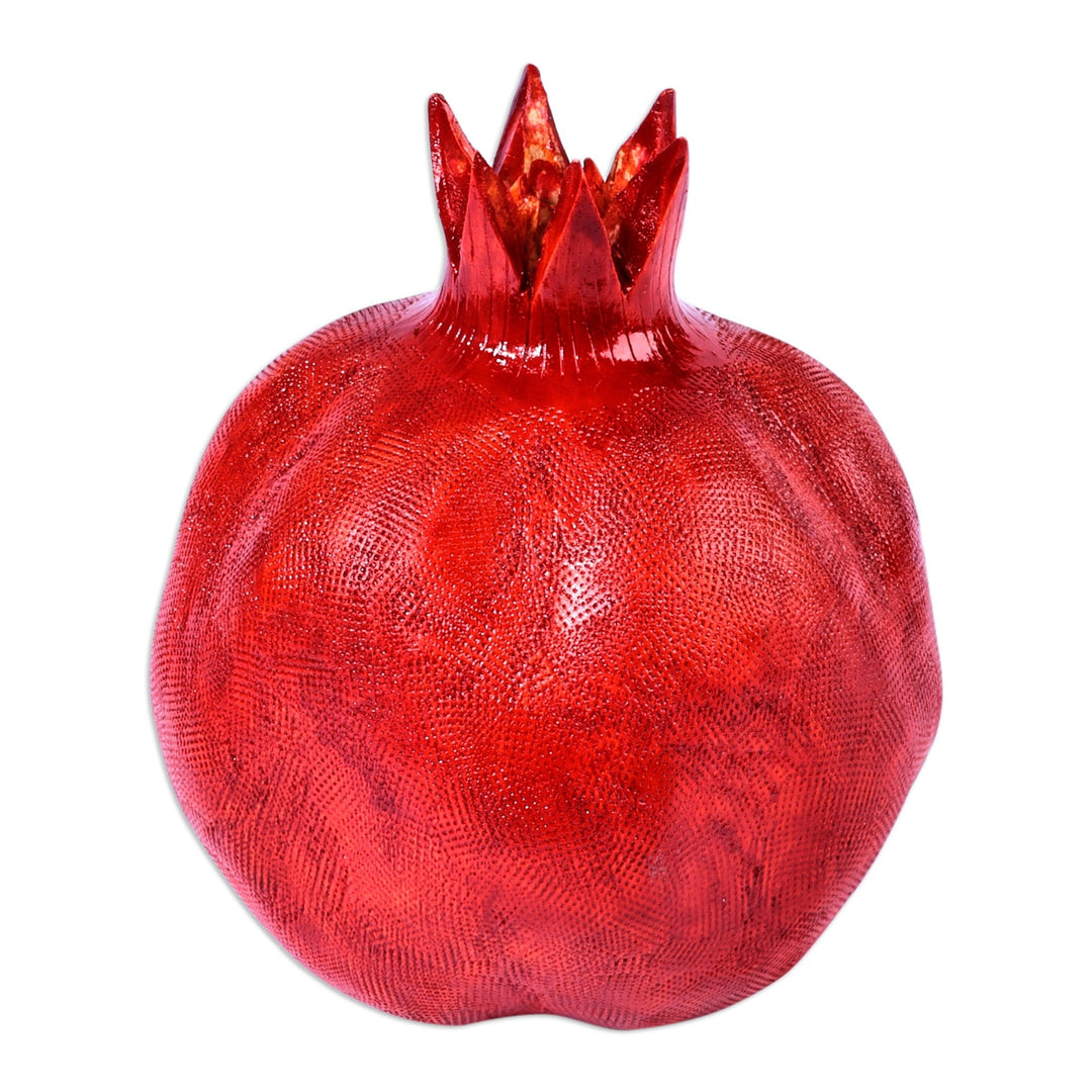 Hand-Painted Red Linden Tree Wood Figurine (Medium) - Passion Message