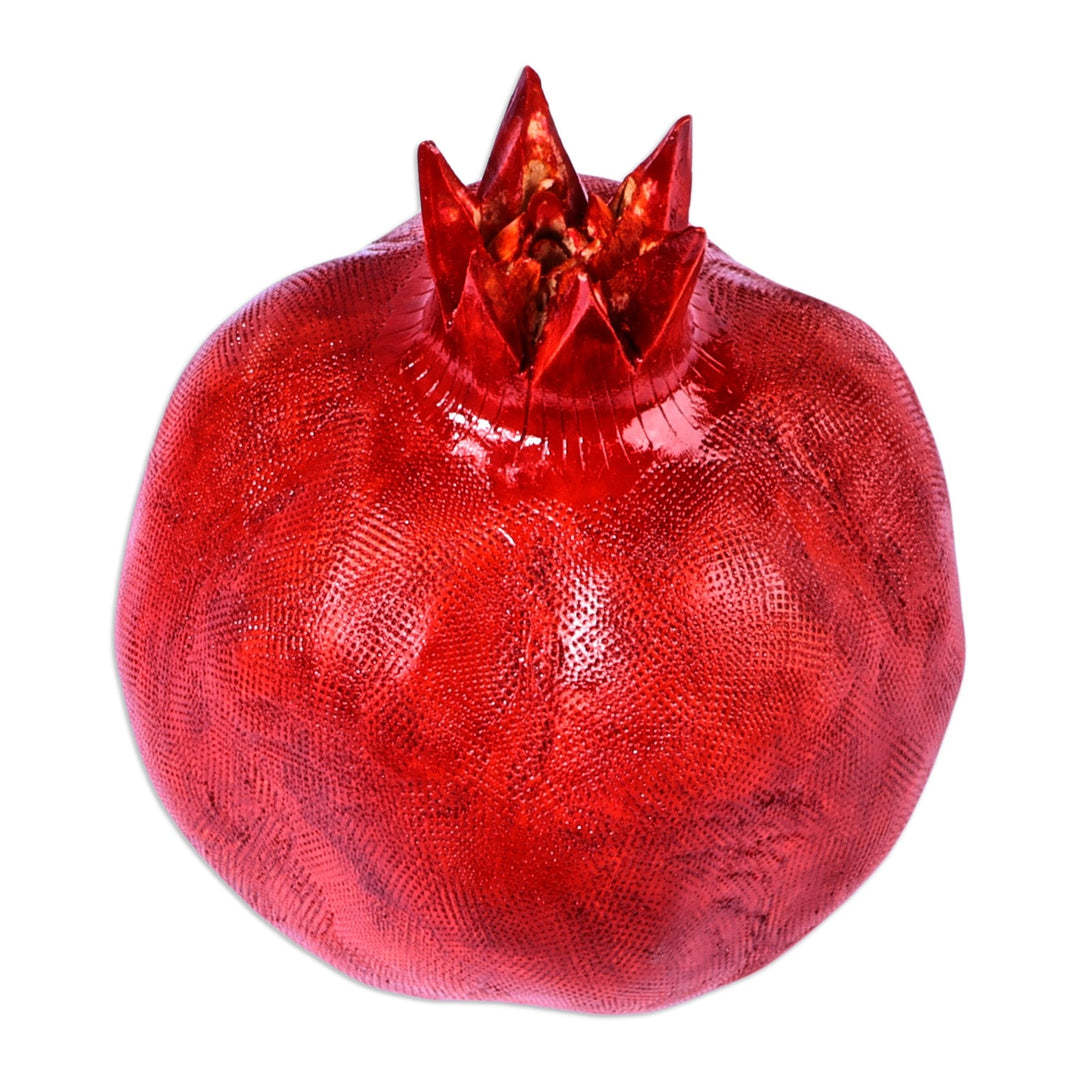 Hand-Painted Red Linden Tree Wood Figurine (Medium) - Passion Message