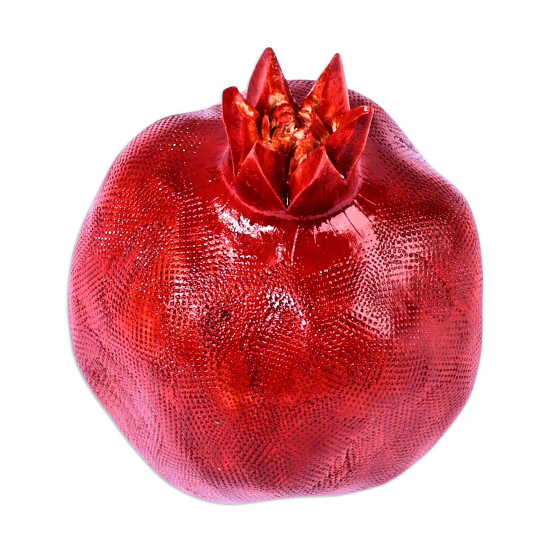 Hand-Painted Red Linden Tree Wood Figurine (Small) - Passion Message