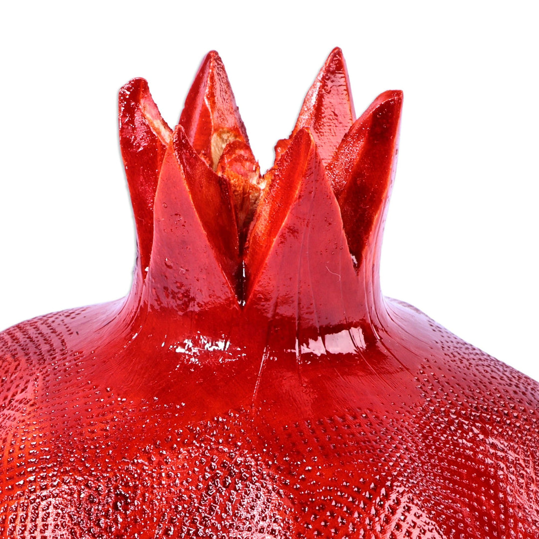 Hand-Painted Red Linden Tree Wood Figurine (Small) - Passion Message