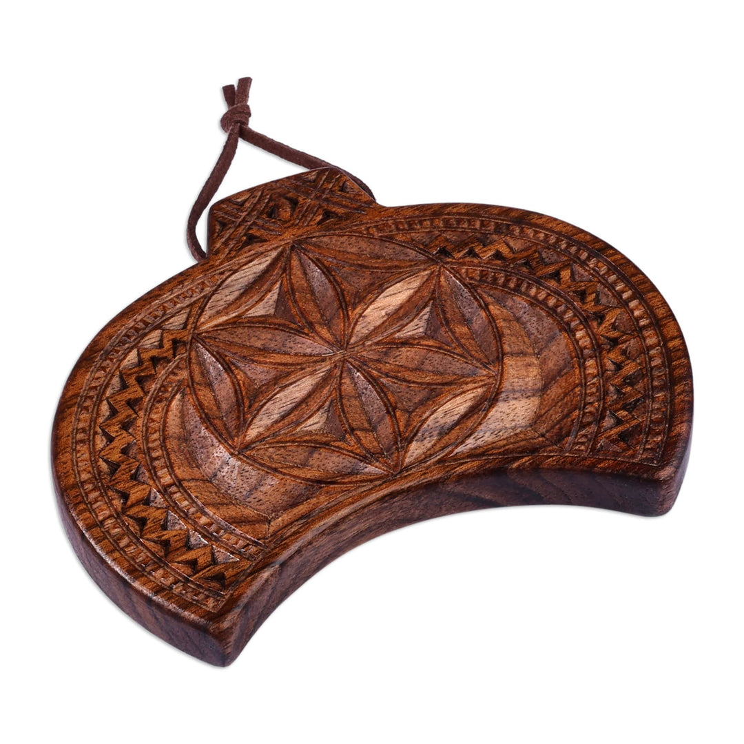 Traditional Handcrafted Walnut Wood Daghdghan Wall Decor - One Amulet