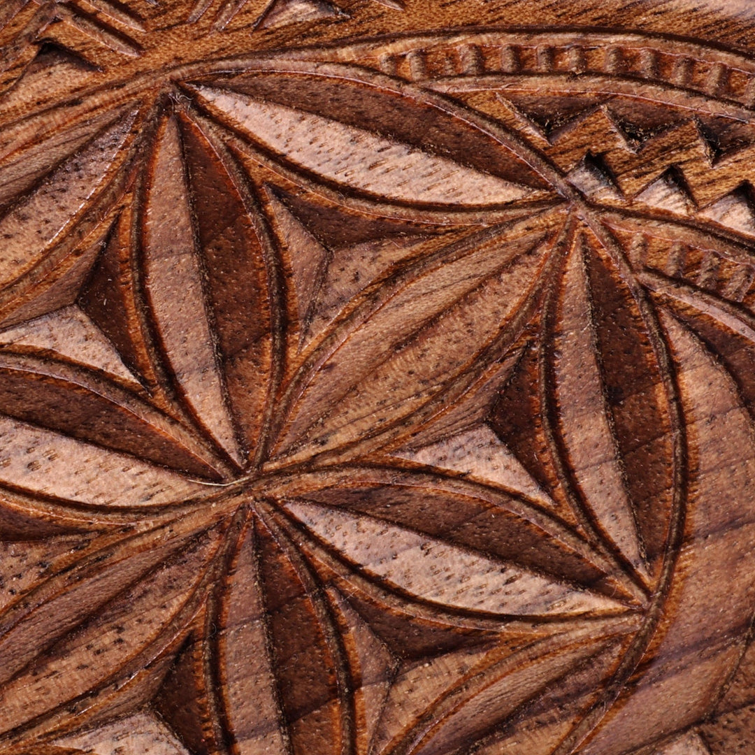 Traditional Handcrafted Walnut Wood Daghdghan Wall Decor - One Amulet