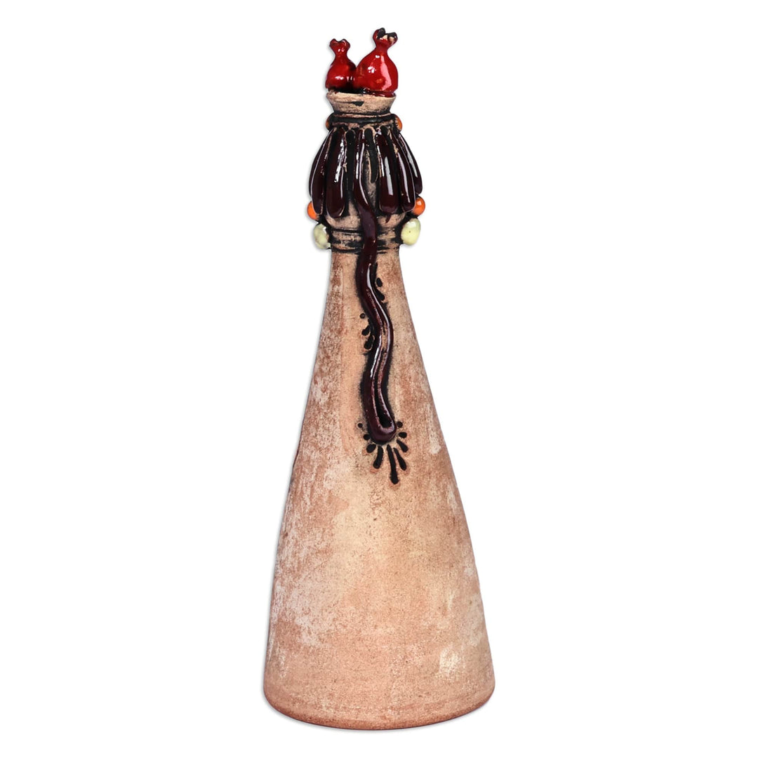 Armenian Hand-Painted Woman-Shaped Ceramic Salt Bowl - Armenian Flavor