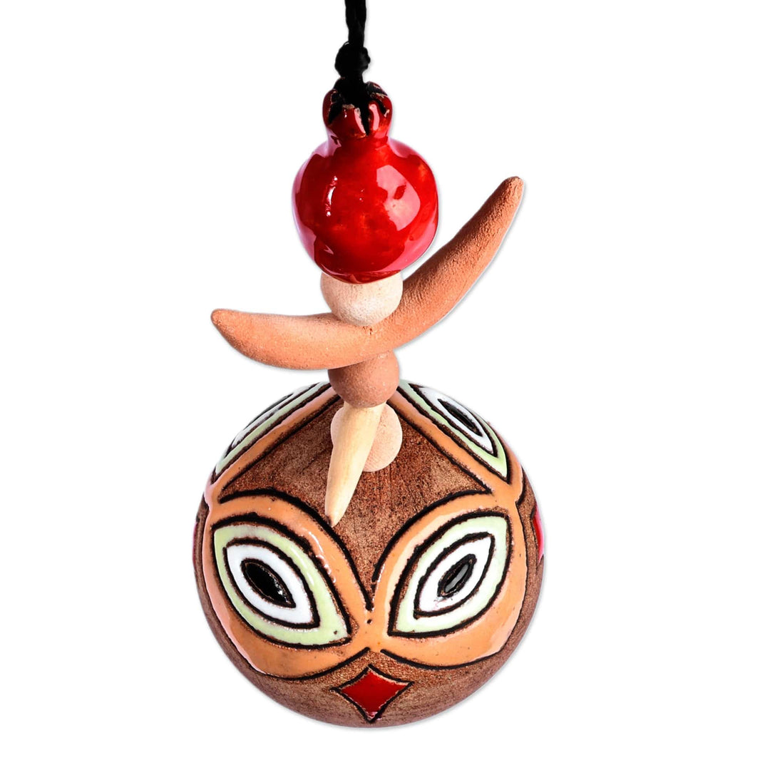 Traditional Pomegranate-Themed Ceramic Daghdghan Wall Accent - Passionate Daghdghan
