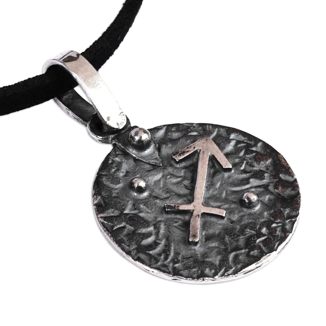 Sterling Silver Sagittarius Zodiac Sign Pendant Necklace - Stunning Sagittarius