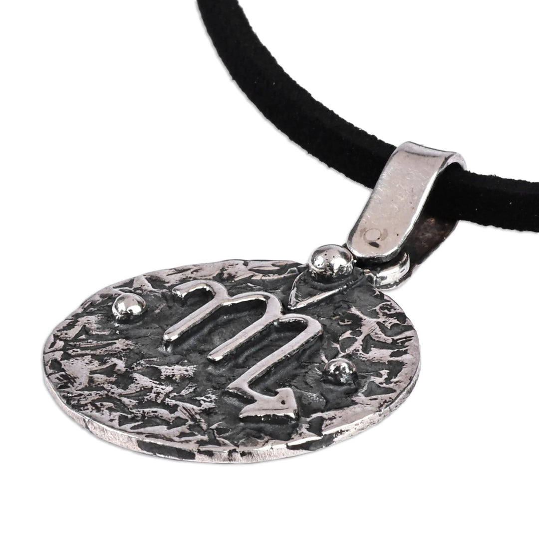 Sterling Silver Virgo Pendant Necklace with Adjustable Cord - Vibrant Virgo