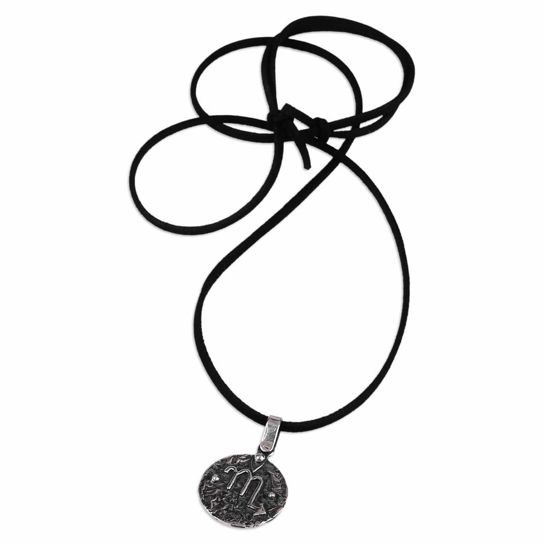 Sterling Silver Virgo Pendant Necklace with Adjustable Cord - Vibrant Virgo