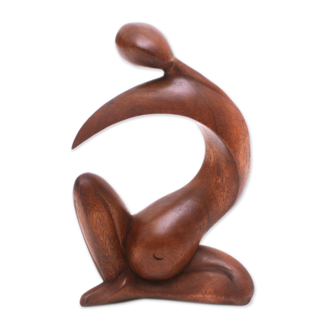Wood statuette - Pregnant Grace