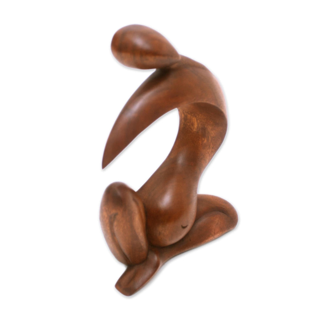 Wood statuette - Pregnant Grace