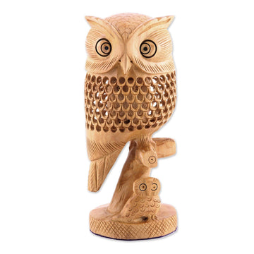 Hand Crafted Wood Jali Sculpture - Statue