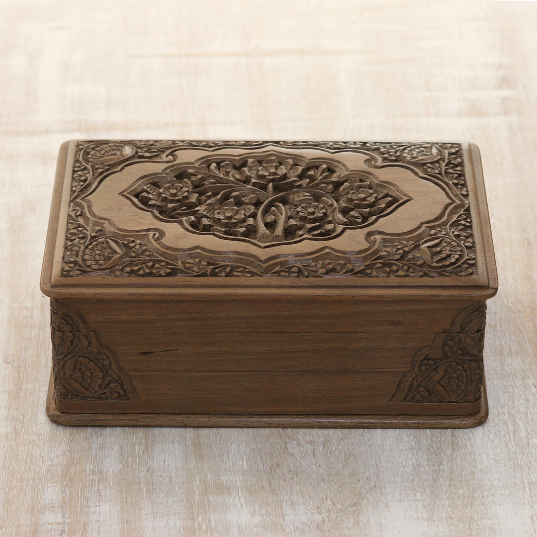 Floral Wood Jewelry Box - Eden Tree