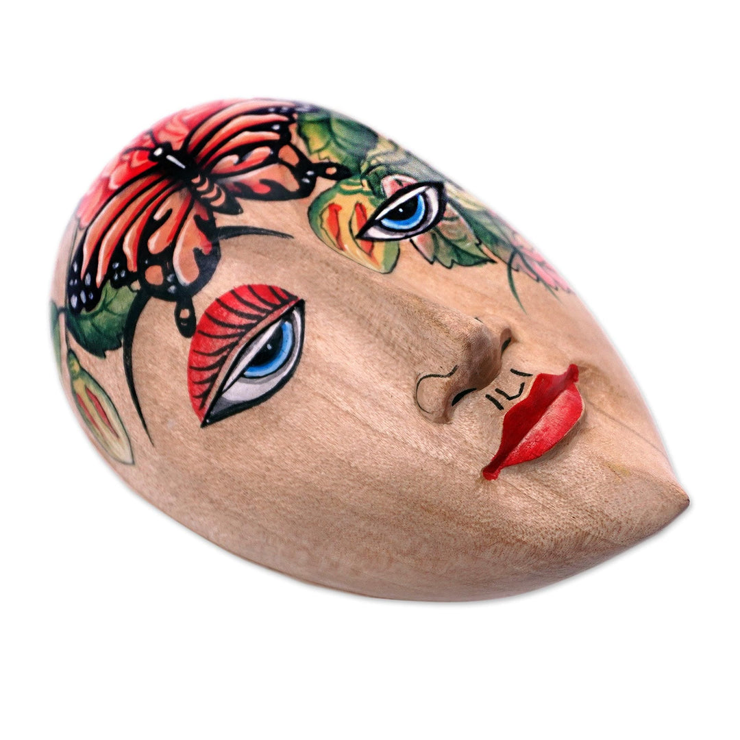 Hand Painted Wood Jewelry Box - Peace is Harmony with Nature