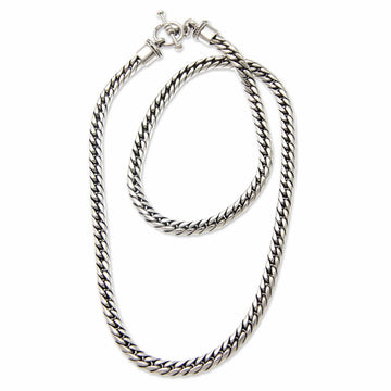 Men's Sterling Silver Chain Necklace - Sleek