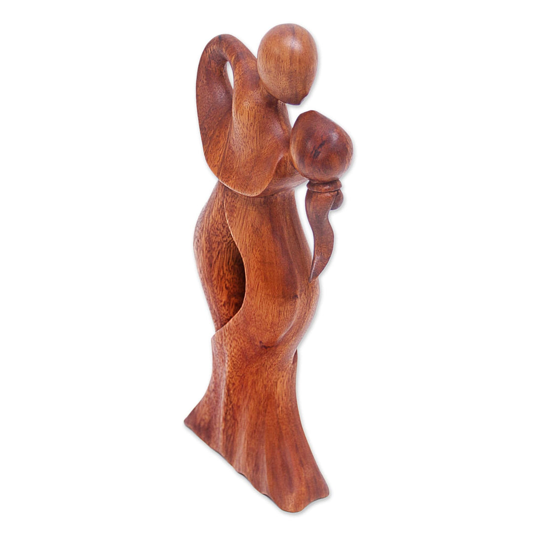 Romantic Wood Sculpture - Dancing Couple