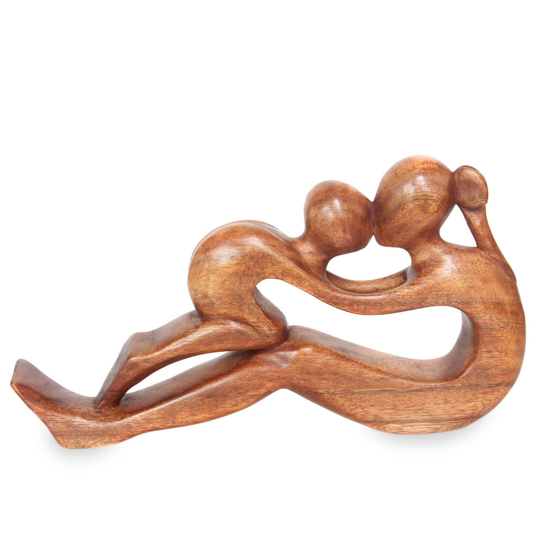 Romantic Wood Sculpture - Endless Love