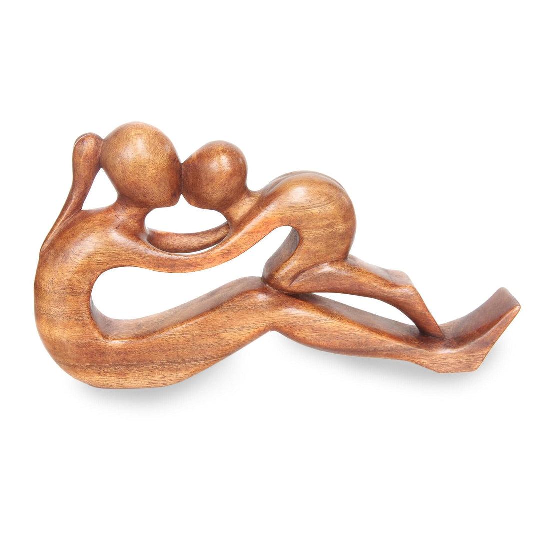 Romantic Wood Sculpture - Endless Love