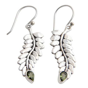 Peridot dangle earrings - Sweet Leaf