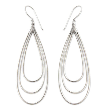 Sterling Silver Dangle Earrings - Tears of Joy