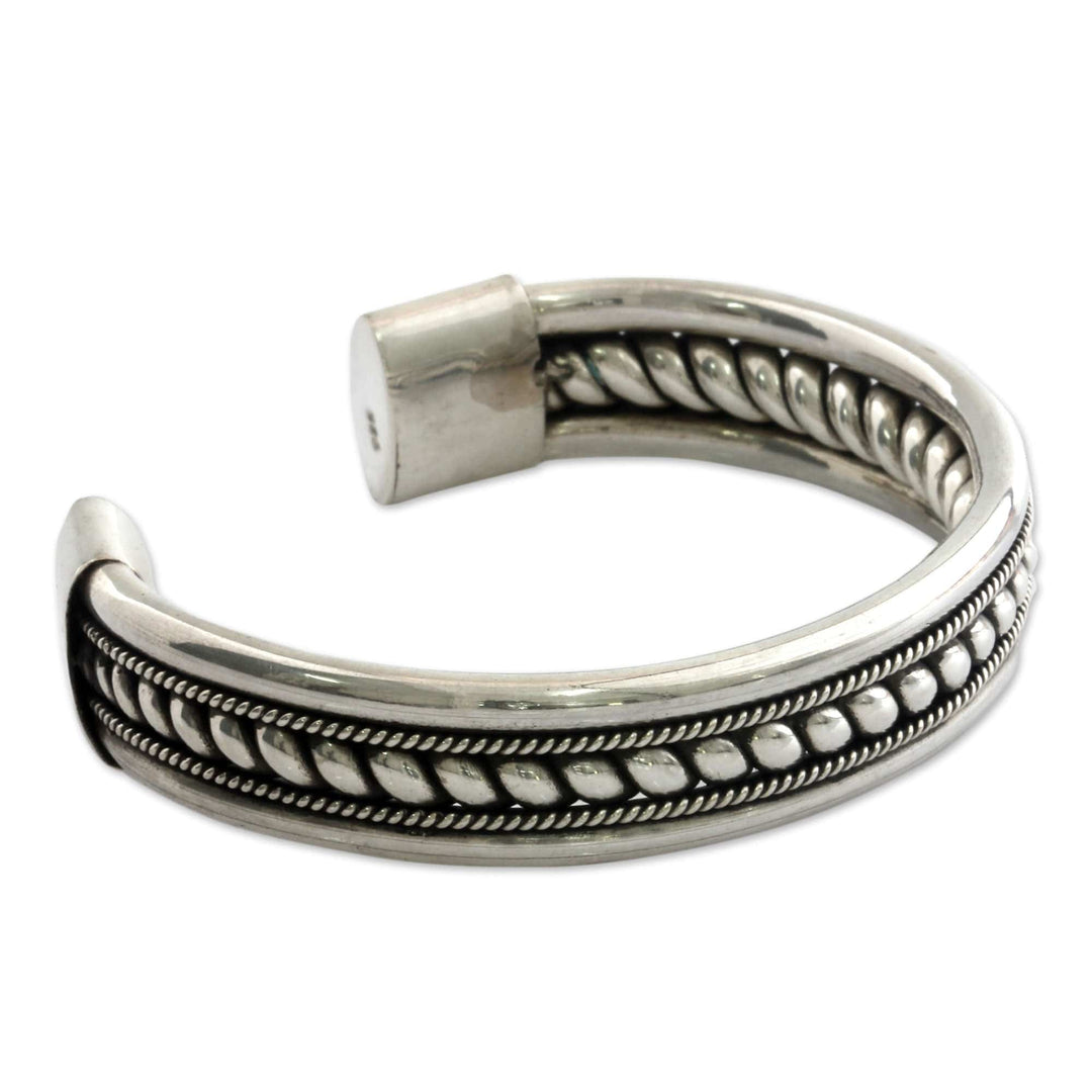 Modern Sterling Silver Cuff Bracelet - Strength of Celuk