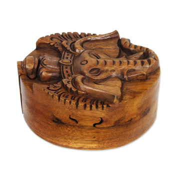 Wood Puzzle Box - Auspicious Ganesha