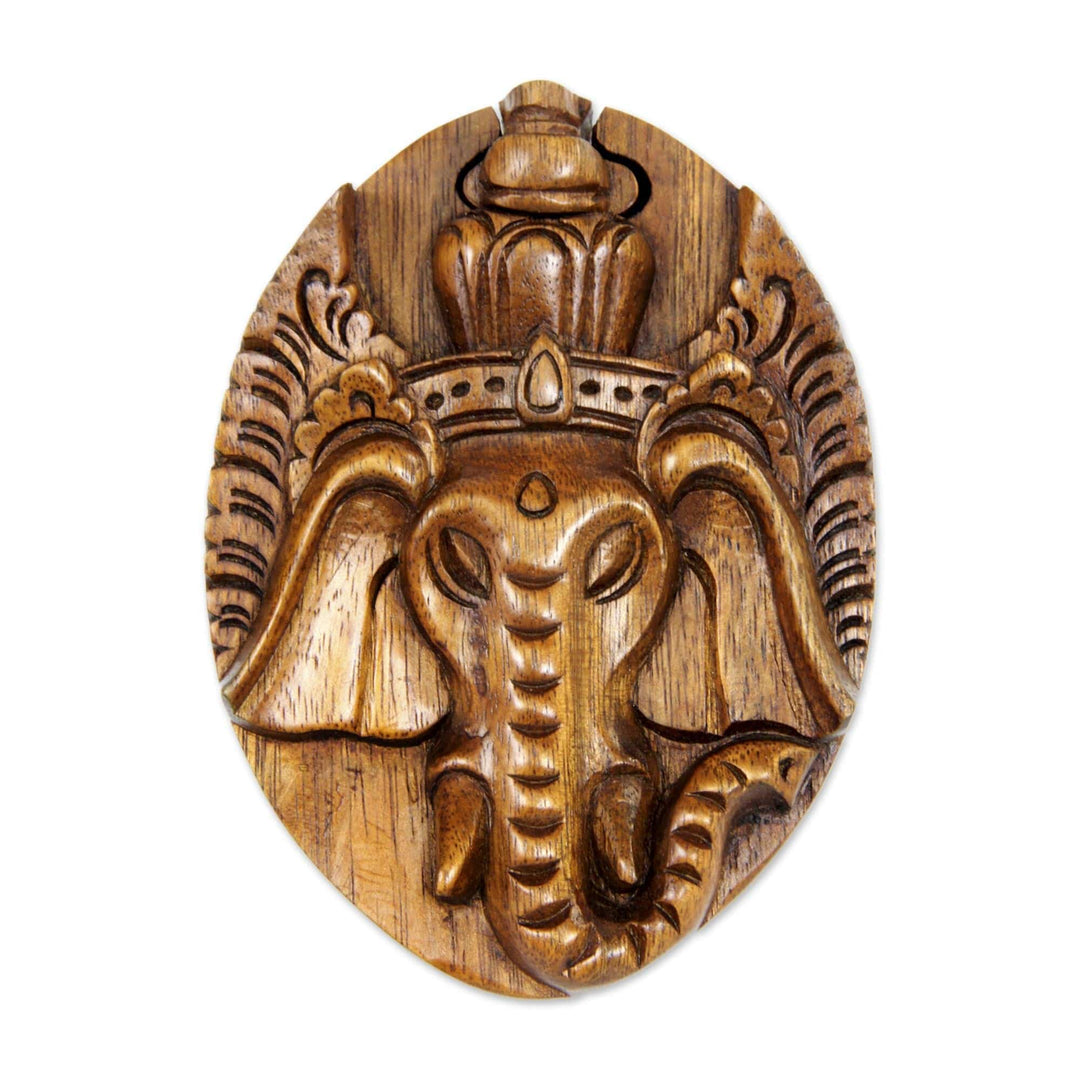 Wood Puzzle Box - Auspicious Ganesha