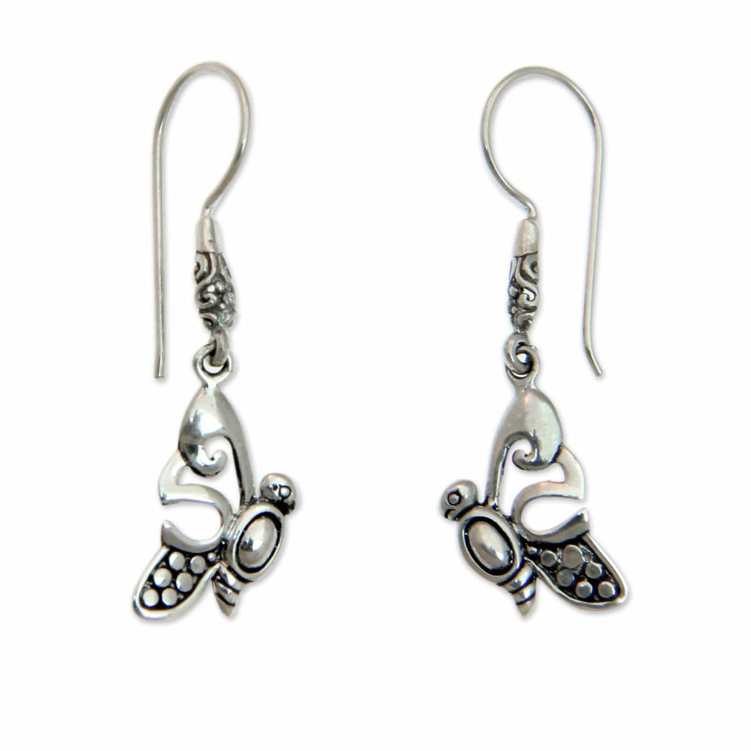 Handcrafted Butterfly Dangle Earringsnese Artisan - Little Butterfly