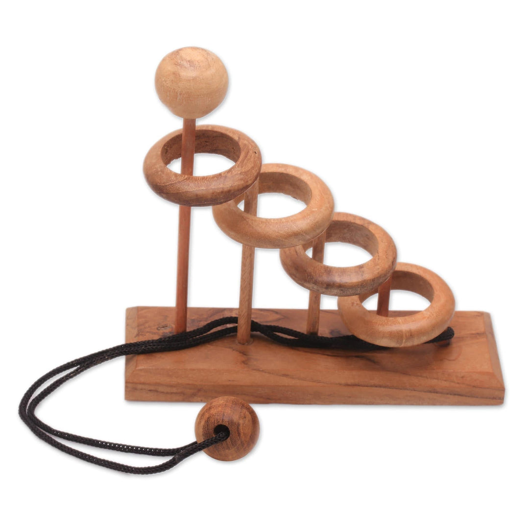 Teak Wood Desktop Puzzle Game - Magic Knot