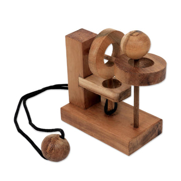 Recycled Teak Wood Executive Game - Sneaky Ball
