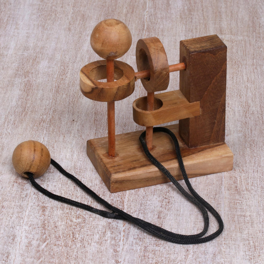 Recycled Teak Wood Executive Game - Sneaky Ball