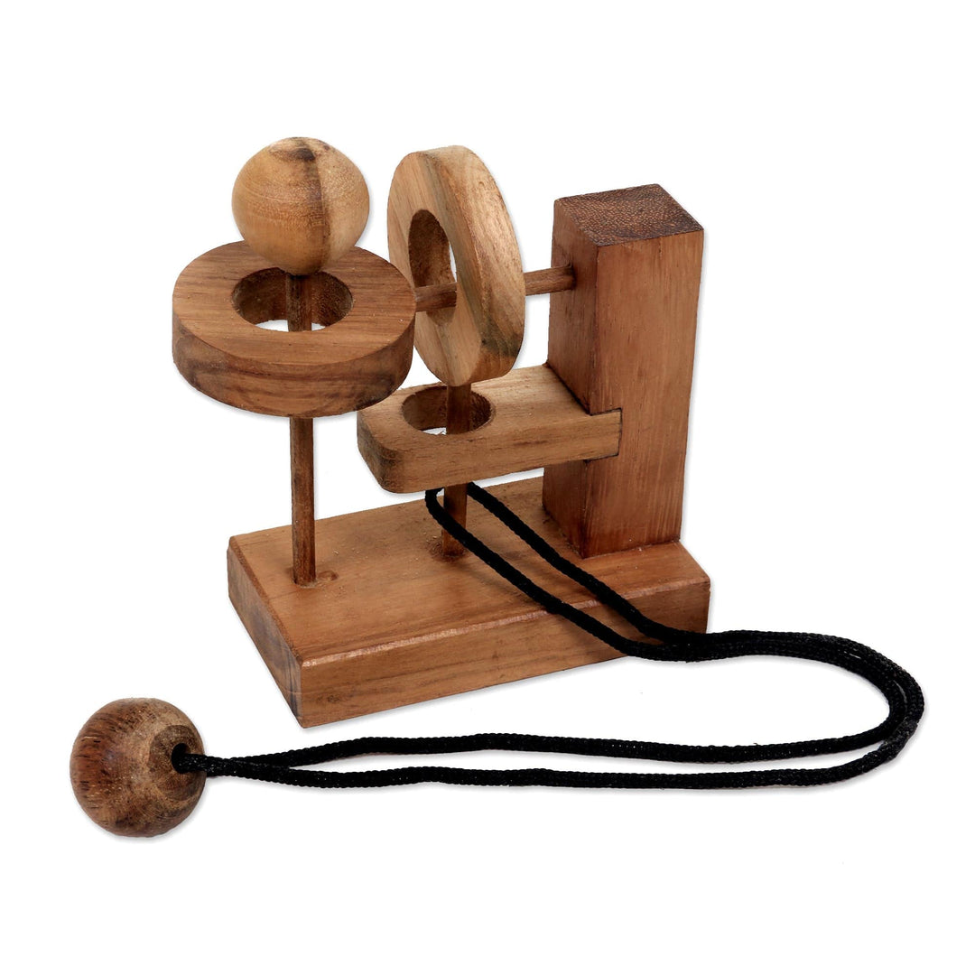 Recycled Teak Wood Executive Game - Sneaky Ball