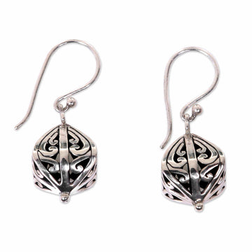 Women's 925 Sterling Silver Earrings from Indonesia - Silver Fruit