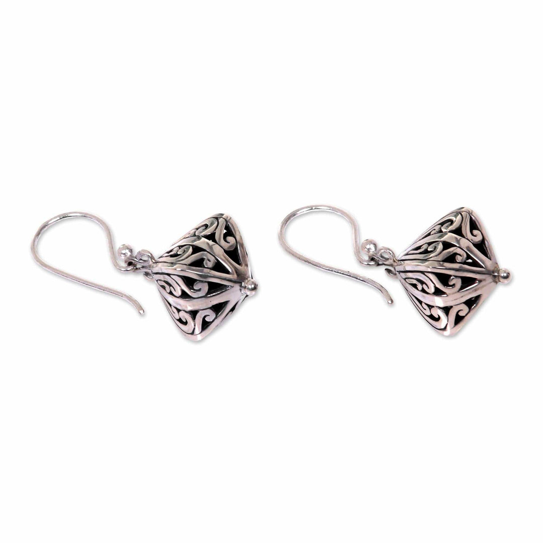 Women's 925 Sterling Silver Earrings from Indonesia - Silver Fruit