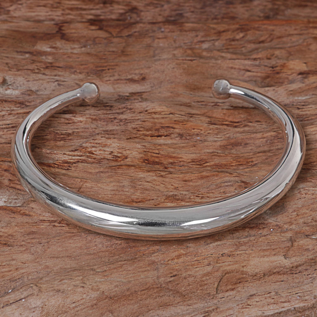 Sterling Silver Cuff Bracelet - Majestic Horn