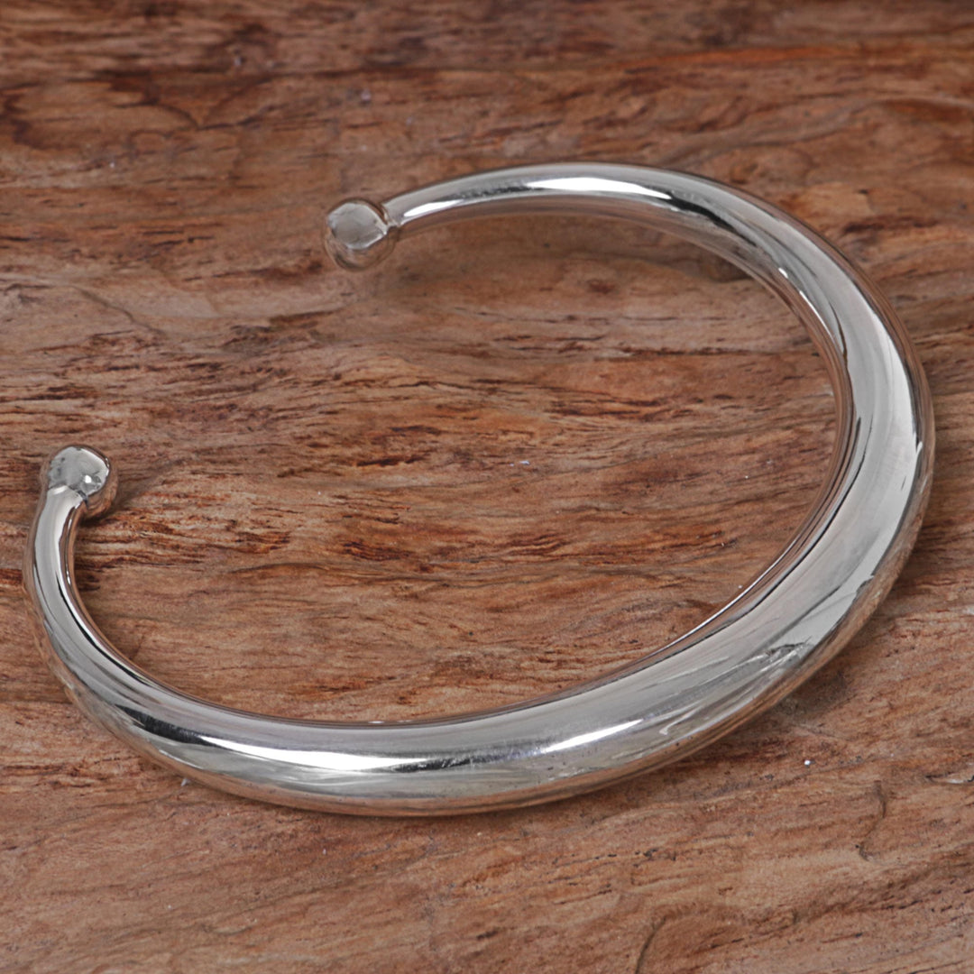 Sterling Silver Cuff Bracelet - Majestic Horn