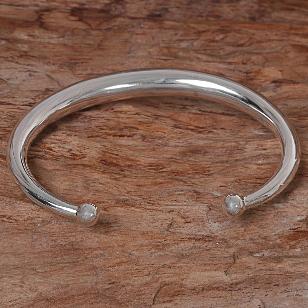 Sterling Silver Cuff Bracelet - Majestic Horn