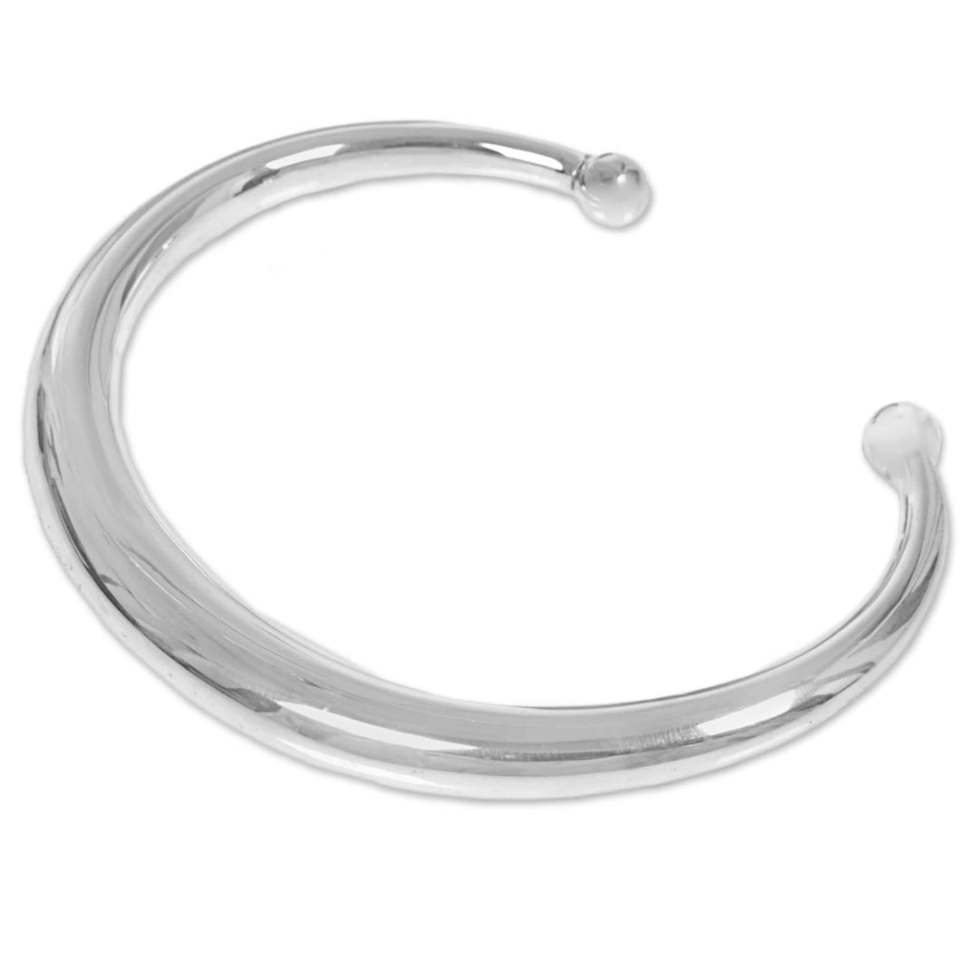 Sterling Silver Cuff Bracelet - Majestic Horn