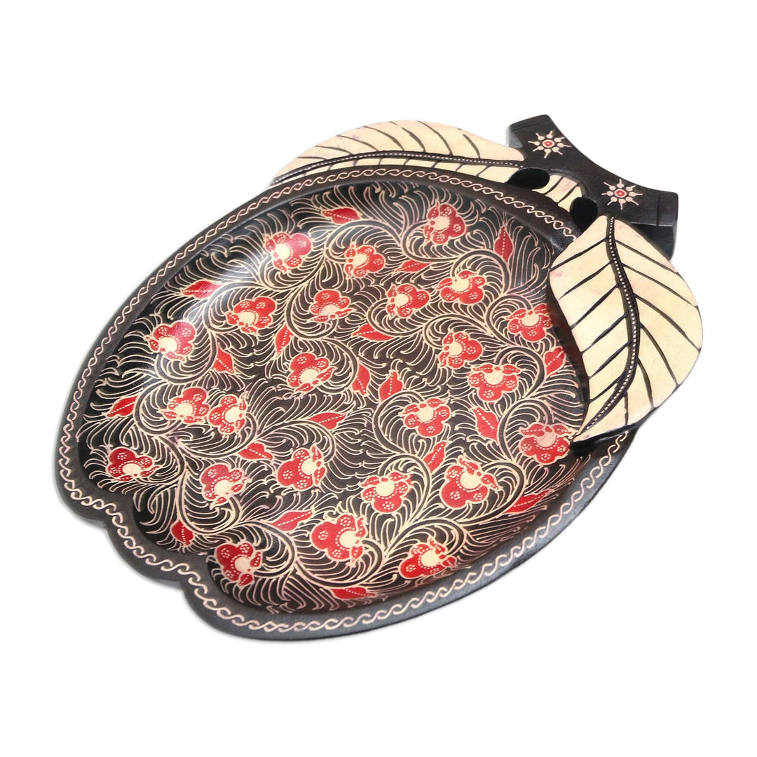 Batik Wood Apple-Shaped Decorative Tray - Lok Chan Apple
