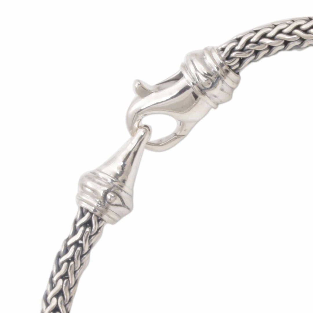 Sterling Silver Men's Chain Bracelet by Artisans - Confident Man