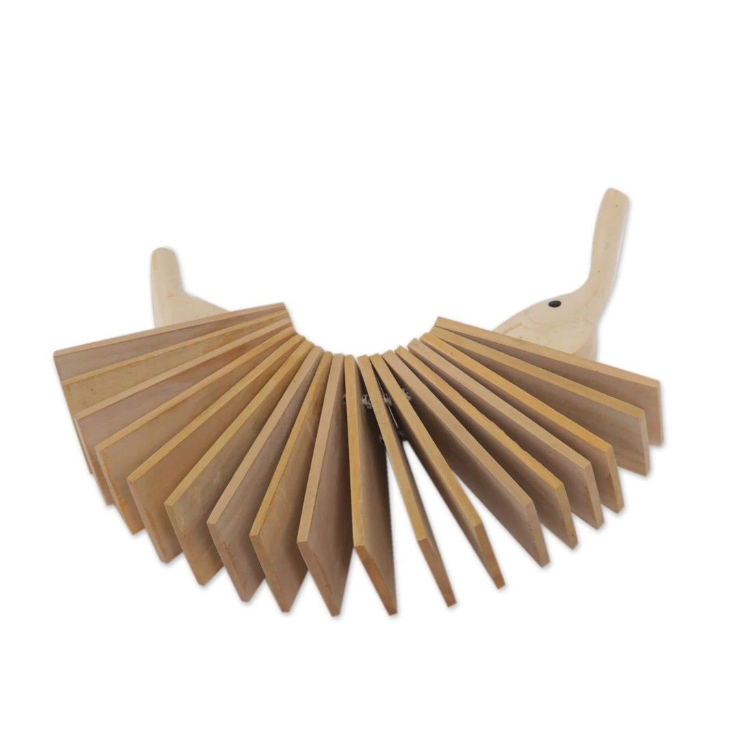 Wood Elephant-Shaped Clacker Instrument - Elephant Rhythm – GlobeIn