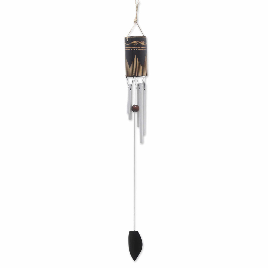 Bamboo and Aluminum Wind Chime in Bali - Singing Vines
