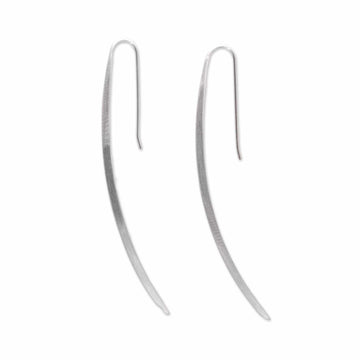 Modern Sterling Silver Drop Earrings - Modern Stalks