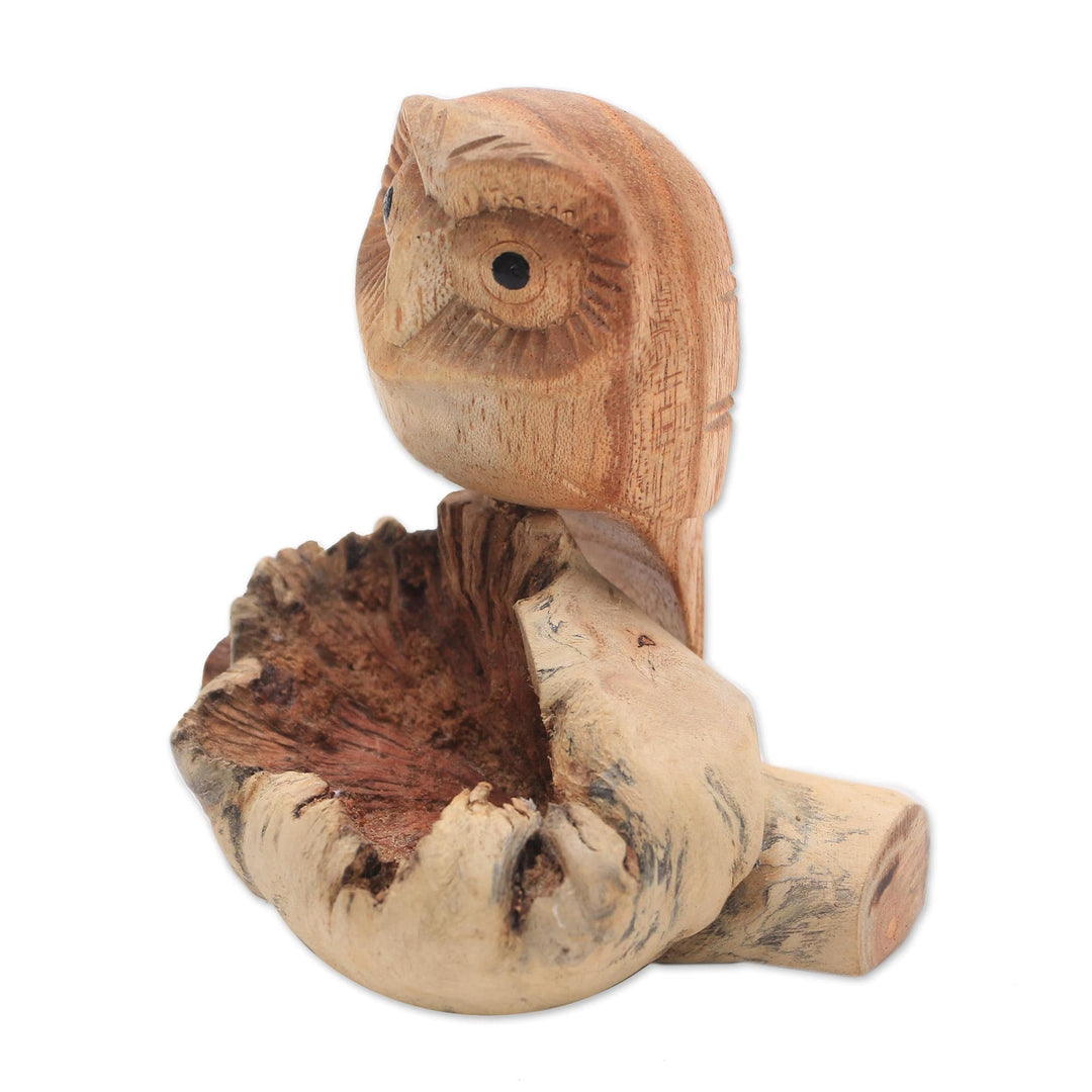 Jempinis Wood Owl Figurine - Lone Owl