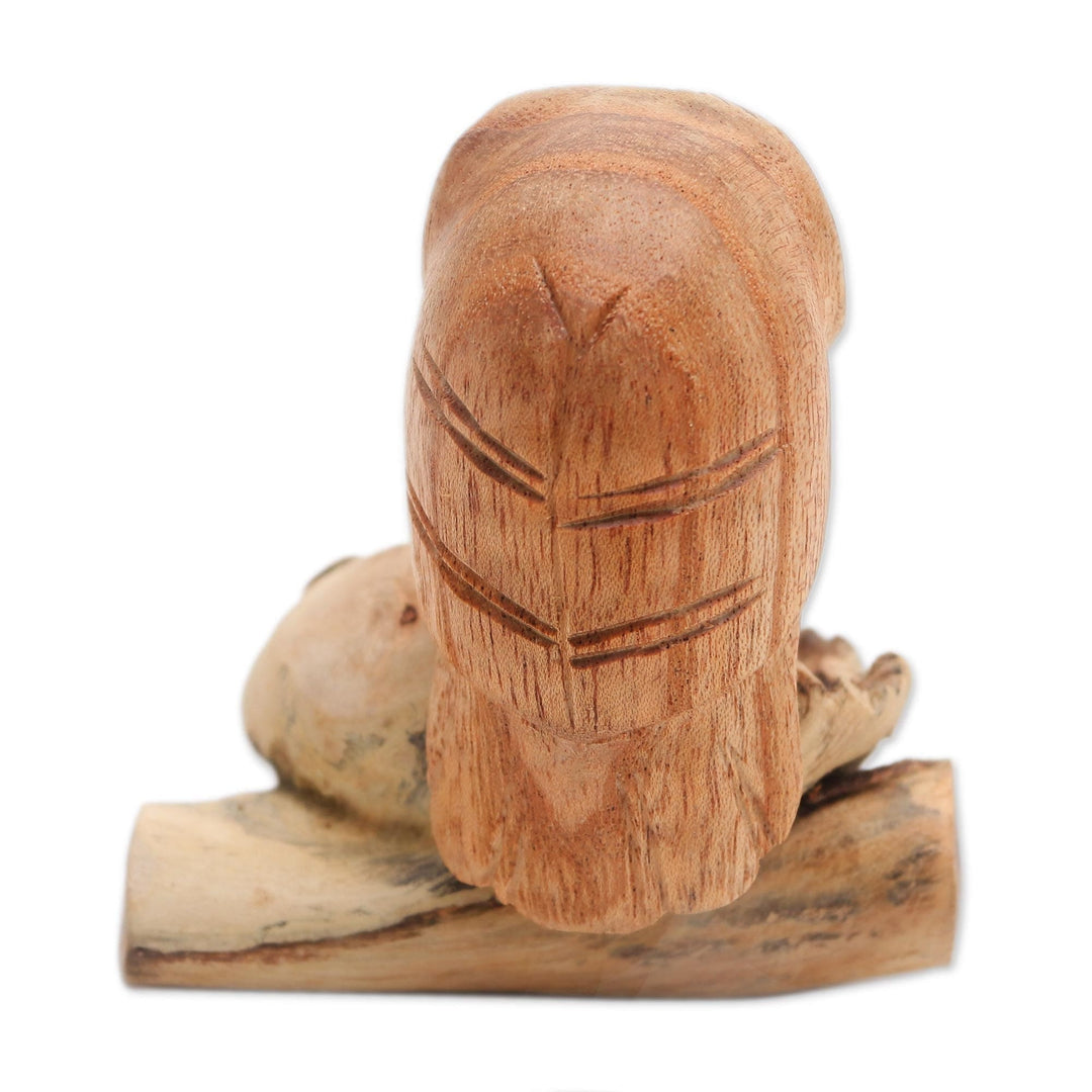 Jempinis Wood Owl Figurine - Lone Owl