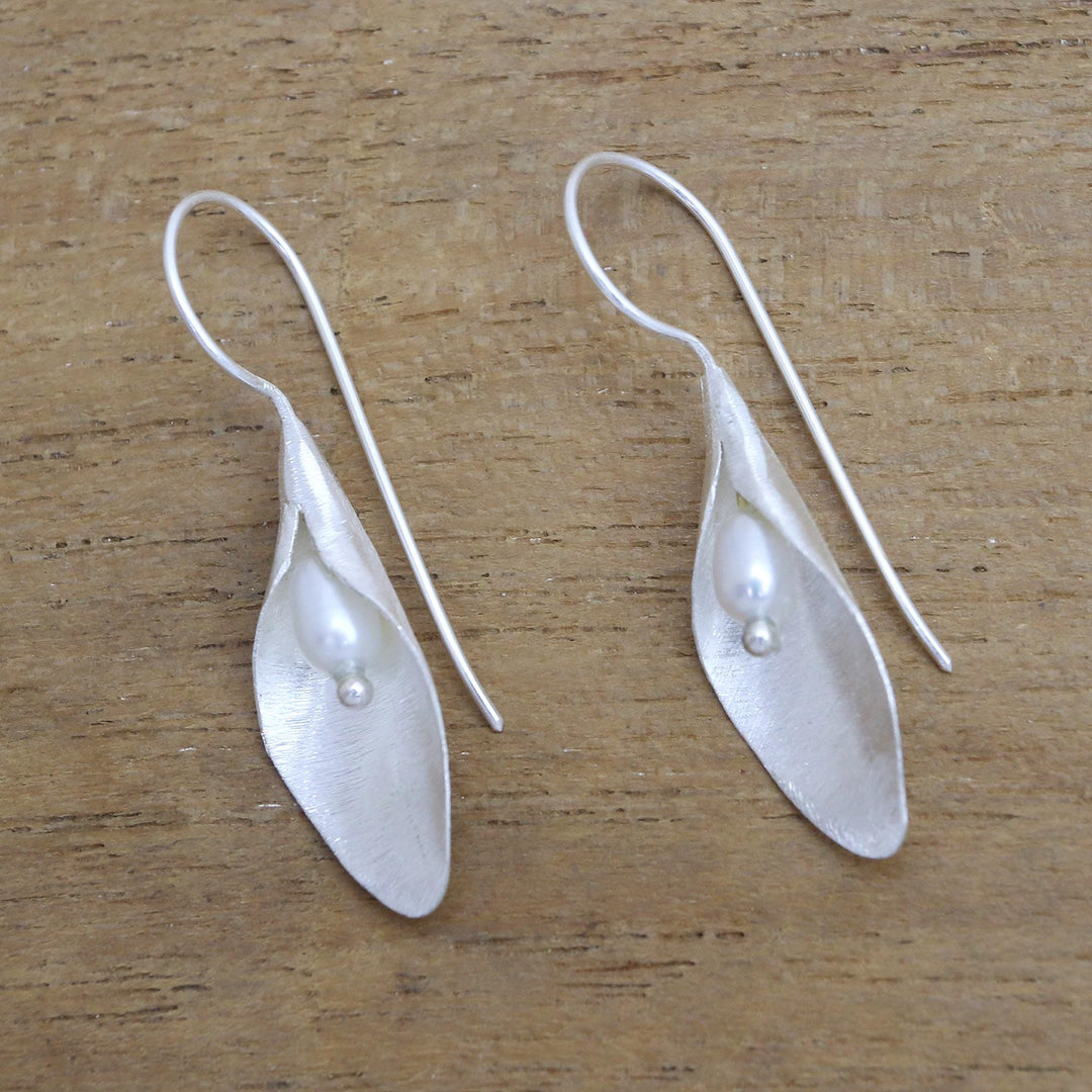 Modern Cultured Pearl Drop Earrings - Concealed Beauty
