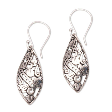 Openwork Sterling Silver Dangle Earrings - Beautiful Twist